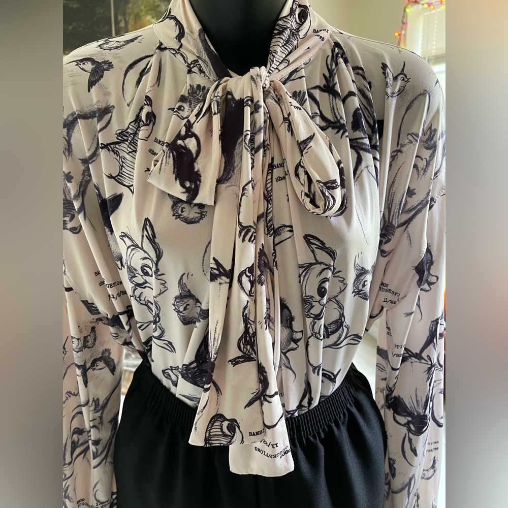 ZARA x Disney Bambi Bow Blouse